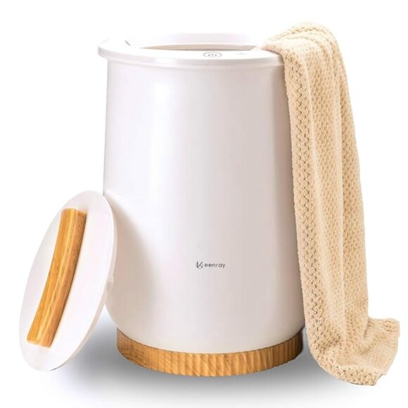 NEW Keenray Towel Warmer, Luxury Towel Warmer Bucket - Large Towel Warmer White - Picture 1 of 16